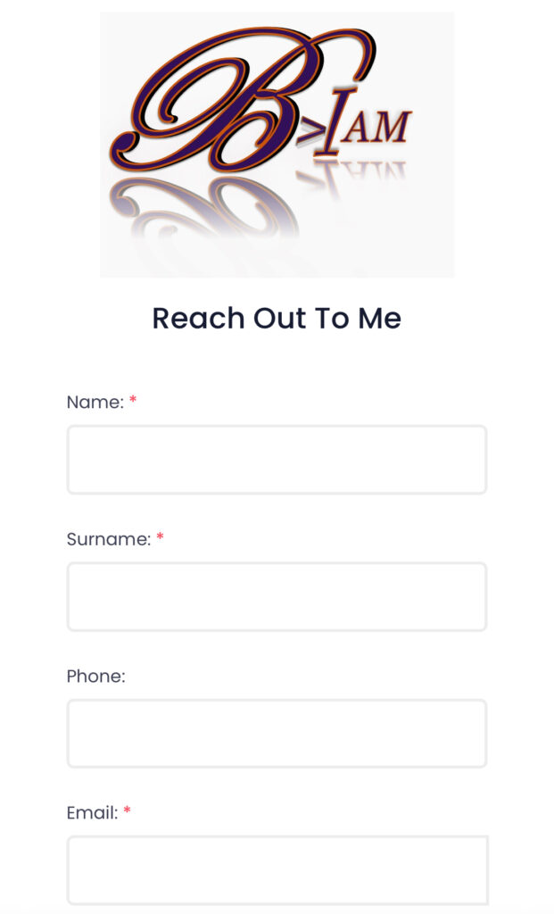 Reach Out to Me Questionnaire